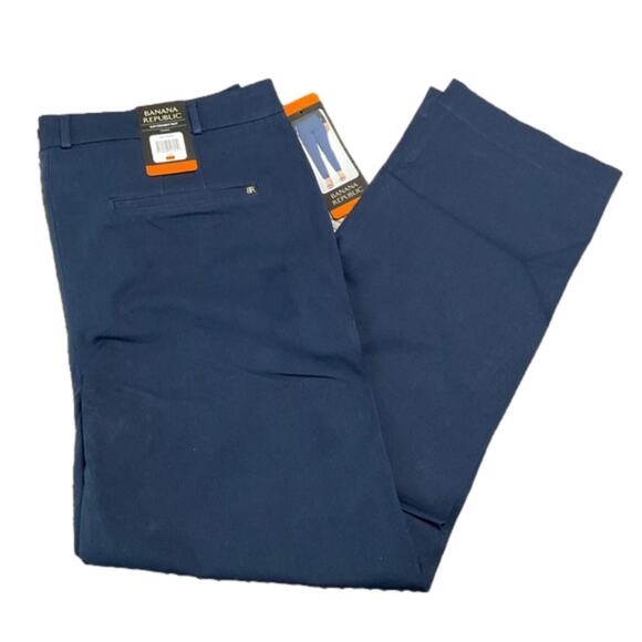 Banana Republic Women's Slim Straight Pants Blue Size 16 NWT - Picture 1 of 5